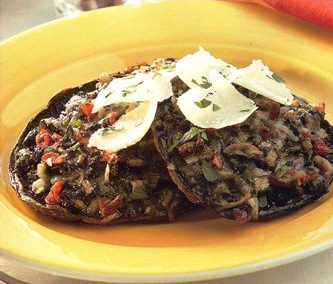 Champiñones Portobello Rellenos Champiñones Portobello Rellenos