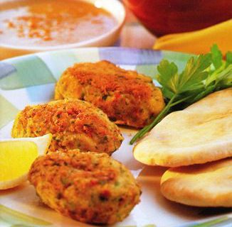 Falafel con salsa tahín Falafel con salsa tahín
