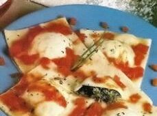 raviolones de espinaca