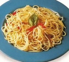 spaghetti con pimiento rojo