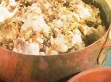 Bacalao con piñones