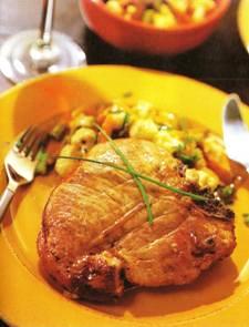 chuletas verduras escabeche