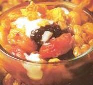Compotas de frutas con yogur