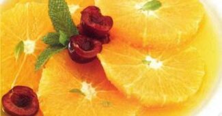 Ensalada de naranja con canela y agua de azahar