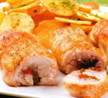 Muslos de pollo relleno - Recetas para horno