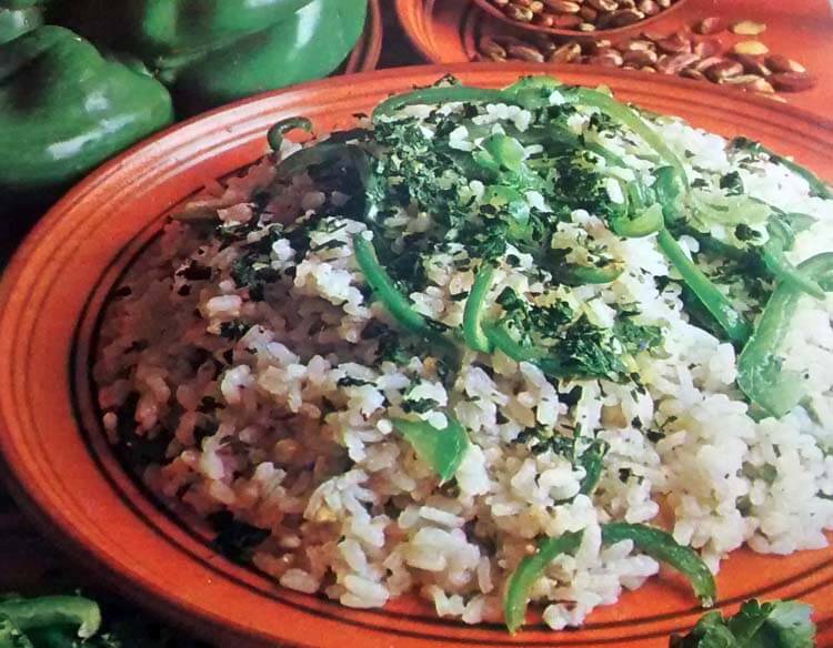Preapar pistachos en este arroz al verde