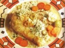 Pescado con salsa de aceitunas