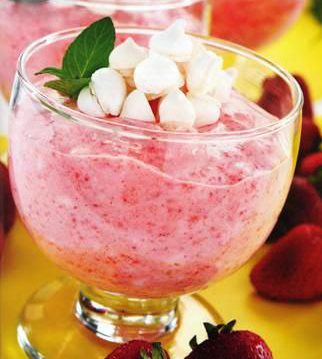 Fresas merengadas